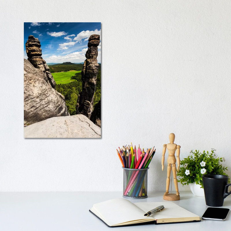 Germany, Saxon Switzerland, Barbarine 1 Piece Wrapped Canvas Wall Art, 20.32 cm H x 30.48 cm W