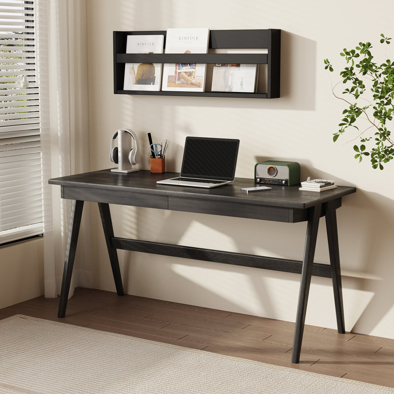 Bureau d'écriture rectangulaire L 48 po Lennex, H 30 po x l 59 po x P 24 po , Noir