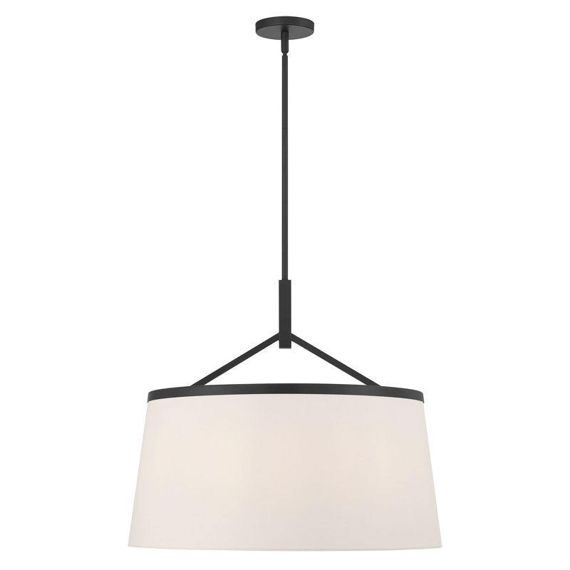 Luminaire suspendu 6 lumières Ameya, Six lumières, H 59,5 po x l 24 po x P 24 po