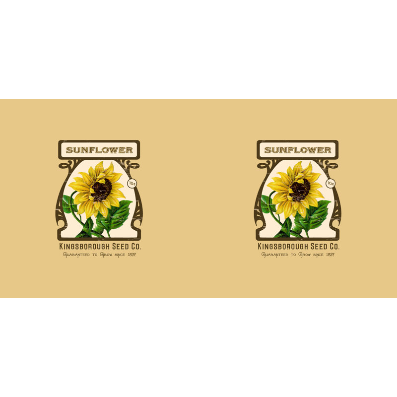Botanical Blooms Sunflower Floral Square Pillow Cover & Insert, Gold, 16"x16"