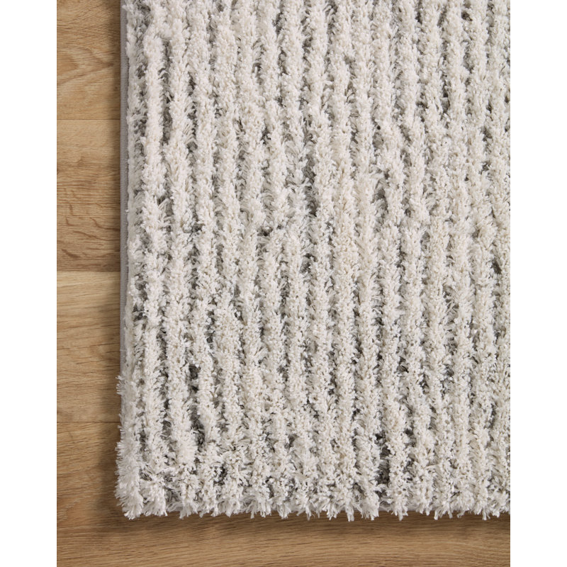 Lindell Ivory/Gray Area Rug, Runner 2'7" x 7'6"