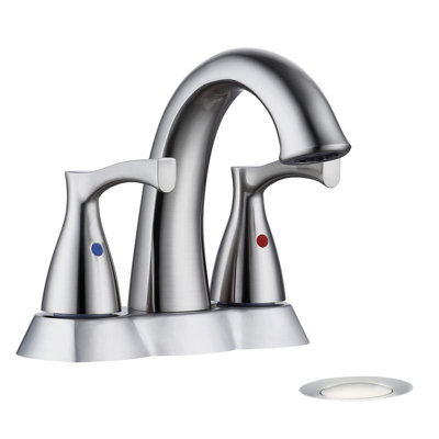Vessel 2-handle Bathroom Faucet with Drain Assembly