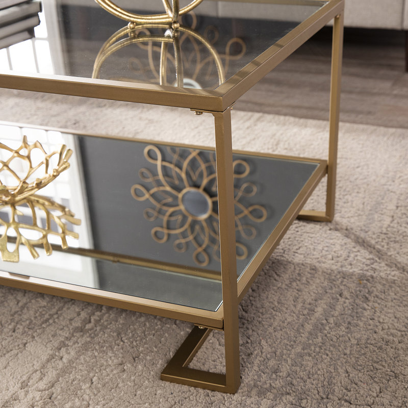 Glass-Top Cocktail Table