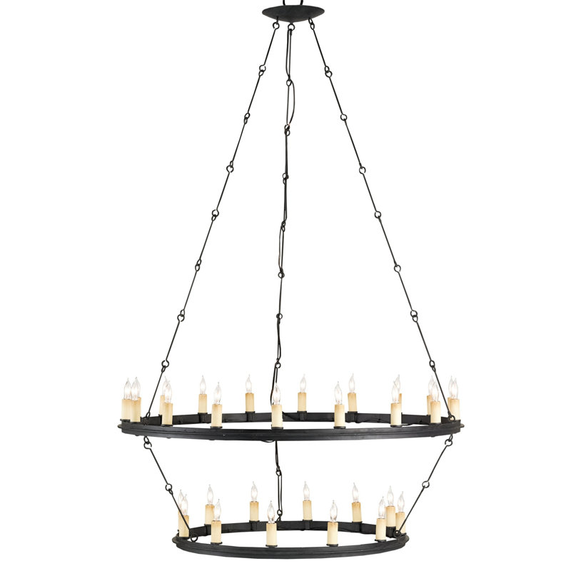 Lustre à 30 lumières de style bougie Toulouse
