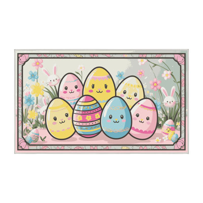 East Urban Home Washable Easter Spring Holiday Rug
