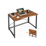 Huuger Folding Desk For Small Spaces, 31.5 Inch Foldable Computer Table, For Home Office, Study, Bedroom, Dorm, Space Saving, Small Writing Work Office Computer Desk,