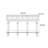 American-style retro brown console table