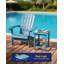 Ensemble de 2 tables d'appoint Adirondack, table de bout carrée 16 po résistante aux intempéries pour patio, piscine, porche et arrière-cour, pour l'intérieur et l'extérieur-132430846