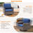 Tametra Wicker 2 - Person Patio Conversation Set with Cushions-1949607031
