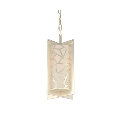 Luminaire suspendu argenté 1 LT Miramar Kalco