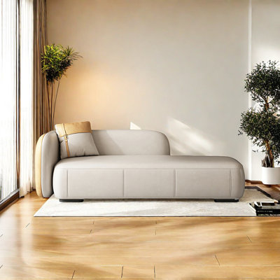 Llayla Faux Leather Chaise Lounge