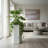 Hexagon Column Planter LG - White