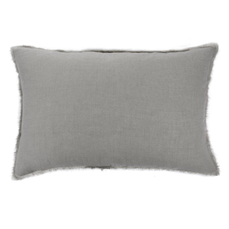 Brisben Linen Solid Colour Sham Set, Ash Grey, King