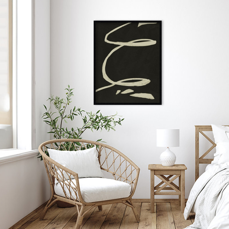 Neutral Spring III by Jacob Green, 33" H x 27" W x 1" D, Black