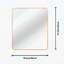 Miroir de porte rectangulaire de qualité supérieure pour des intérieurs élégants-905011912