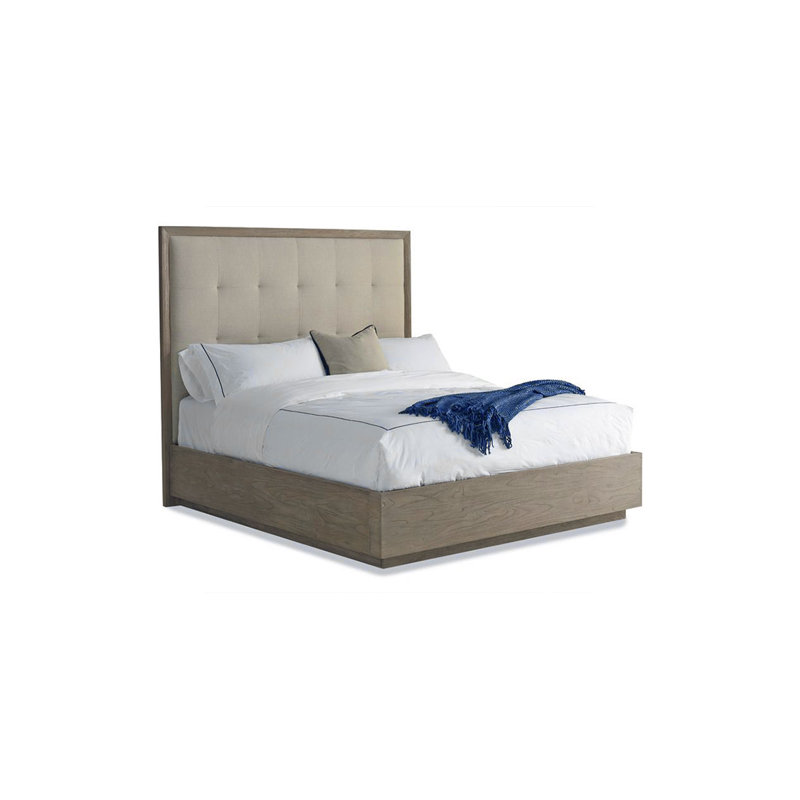 Palmer Upholstered Standard 2 Piece Bedroom Set, Queen, Mink