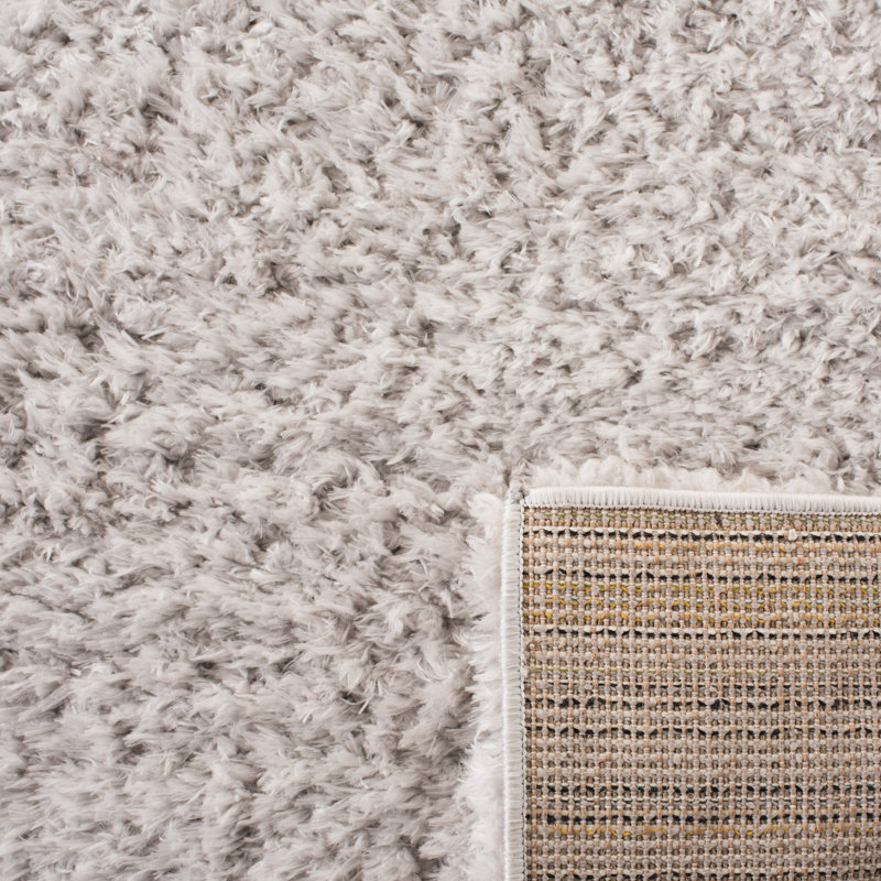 Madrid Shag 200 Performance Solid Color Rug, Round 5'3"