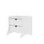 Table de chevet moderne en blanc-1071642319