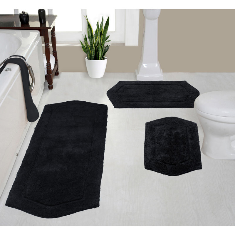 Morissette bathroom rug, Noir, noir, noir, noir