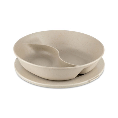 Connect Separee dinner plate with lid, plastic-wood mix, 1.5 L