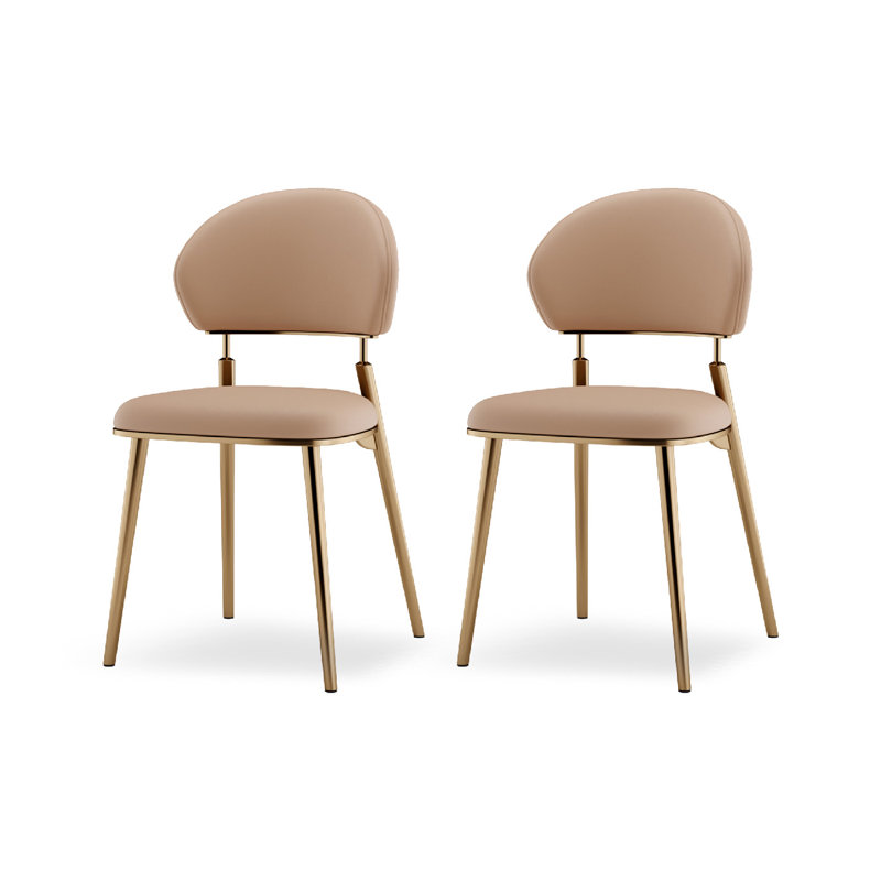 Chaise moderne et simple à dossier rembourré