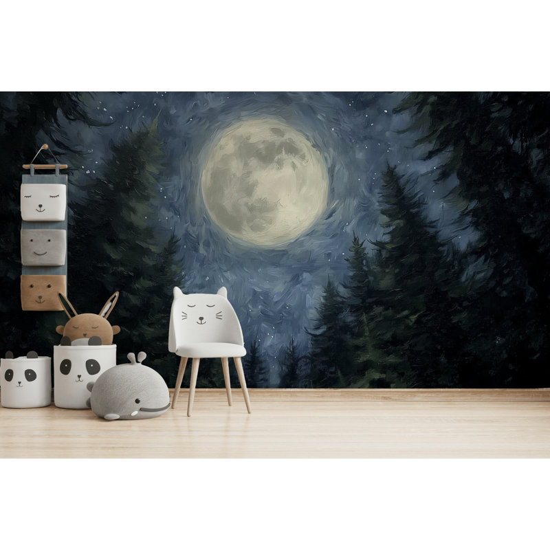 Mystical Moon, 140 po x 108 po, Peler et coller