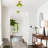 1-Green dimmable flower shaped glass ceiling light