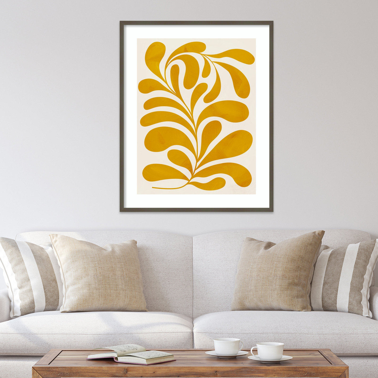 Goldenrod II by Grace Popp, Gray, 41" H x 33" W x 1" D