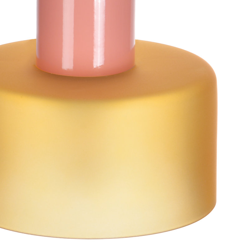 Modern Orange Glass Gorton for Kitchen Isl, Rose
