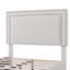 Ensemble de 2 lit plateforme simple tapissier blanc Aldora avec tête de lit réglable capitonnée, lit simple silencieux avec rangement sous le lit de 8 pouces-91113165