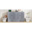 Grand lit escamotable gris avec tiroirs de rangement spacieux-872221072