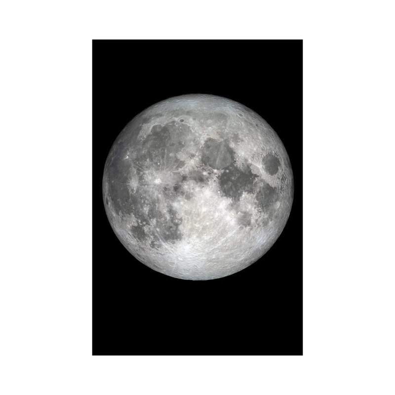The Moon 1 Piece Wrapped Canvas Wall Art, 101.6 cm H x 66.04 cm W x 1.91 cm D