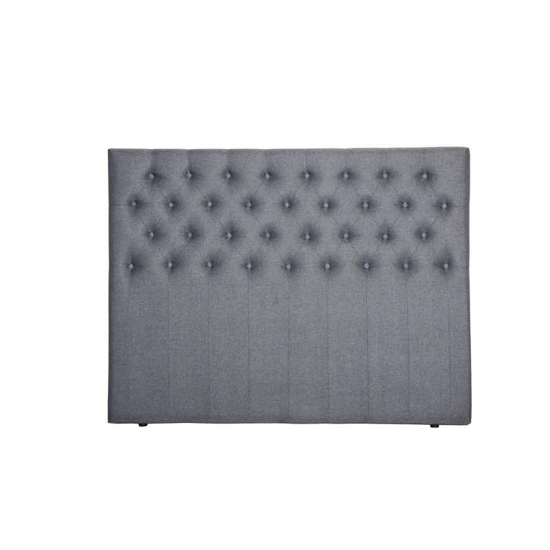 Brysan Upholstered Headboard, Small Double (4'), Dark Grey