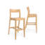 Modern Bar Height Chair (44in) - 2 Pack, Blonde-913377200