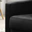 Black Velvet Armchair, 27.5", Square Arms, Full Foam Seat Cushion Comfy Feel 16.14" Height, Back