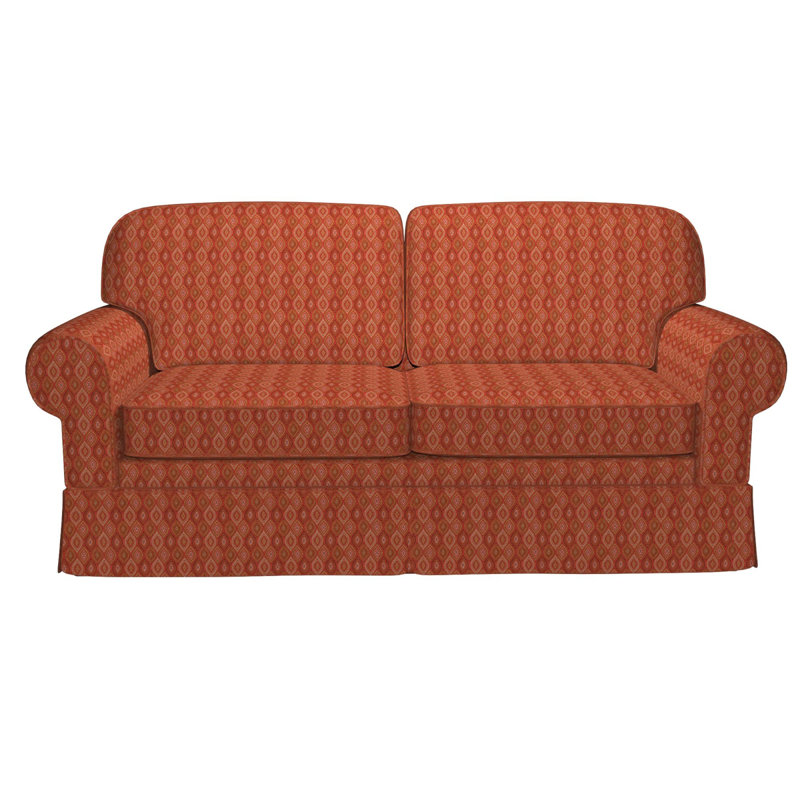 Brocart brodé, Rouge
