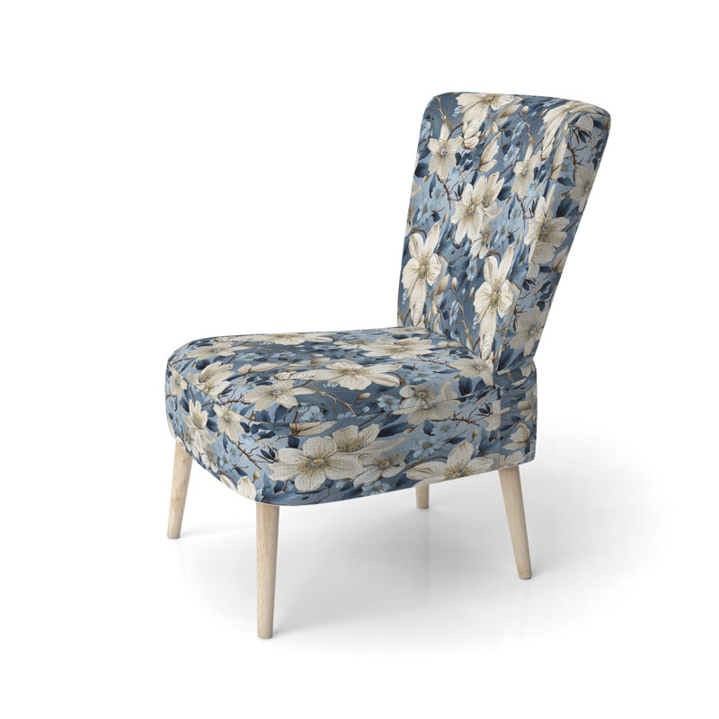 Chaise d'appoint rembourrée Cottage Blue