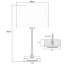 Square Stick Antique Brass Metal Bedside Table Lamp 