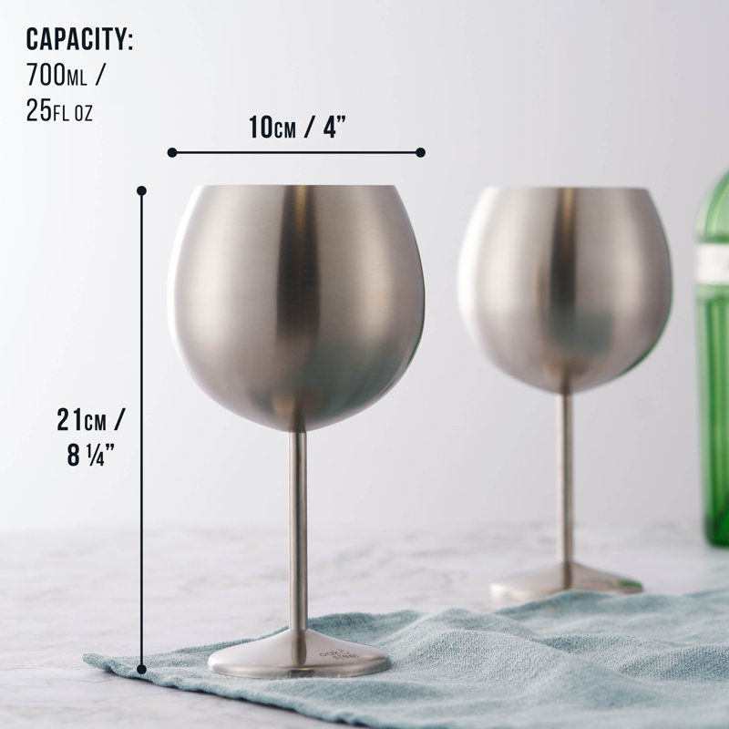 700ml Stainless Steel Goblet Set