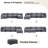 Redenius 6-Piece 148'' Upholstered U-Shape Sectional-476946963