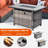 8 - Person Modular Patio Conversation Set with Cushions-77723498