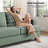 63" 2-Seater Upholstered Square Arm Sofa-1634482921