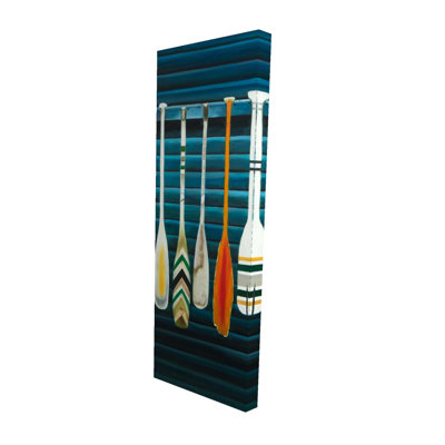 Blue Marine Paddles Canvas - Home Decor Sports  Games Art