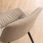 Chaise d'appoint sans accoudoirs moderne avec dossier en métal et pieds en métal-784024237