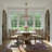 Sansom 22'' Aged Brass Chandelier