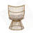 WICKER HIGH-BACK CHAIR With Side Table-1070543956