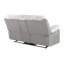Fauteuil inclinable à bascule Plush 13BC02799CCF4DD0B7CD6089399192C6 avec ceinture DEL grise-1935256610