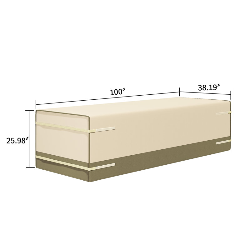 Prestley Outdoor Cover, 25.98" H x 100" W x 38.19" D