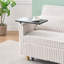 Convertible en velours côtelé beige avec bureau mobile et, rendant votre maison plus fonctionnelle Rouleaux de table