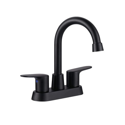 2-handle Bathroom Faucet with Drain Assembly